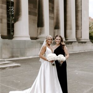 Revelry Moira Black Velvet dress size 12